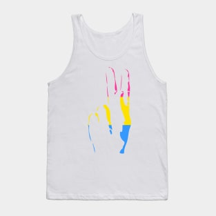 pans pride peace sign Tank Top